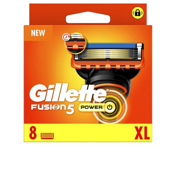 Lames de Rasoir Chargeur GILLETTE FUSION 5 POWER 8 recharges