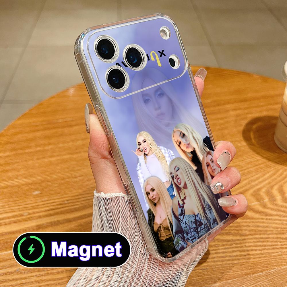 Fashion Ava Max Clear TPU Magsafe Mobile Phone Case for iPhone 17 16 15 14 13 12 11 Air Pro Max Plus Mini Colorful Cover