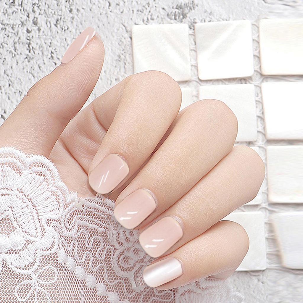 Manicure Wearable Nail French No Tracse Wearable Nail Removable Manicure French Wearable Manicure Fake Nail Stickers 5ml