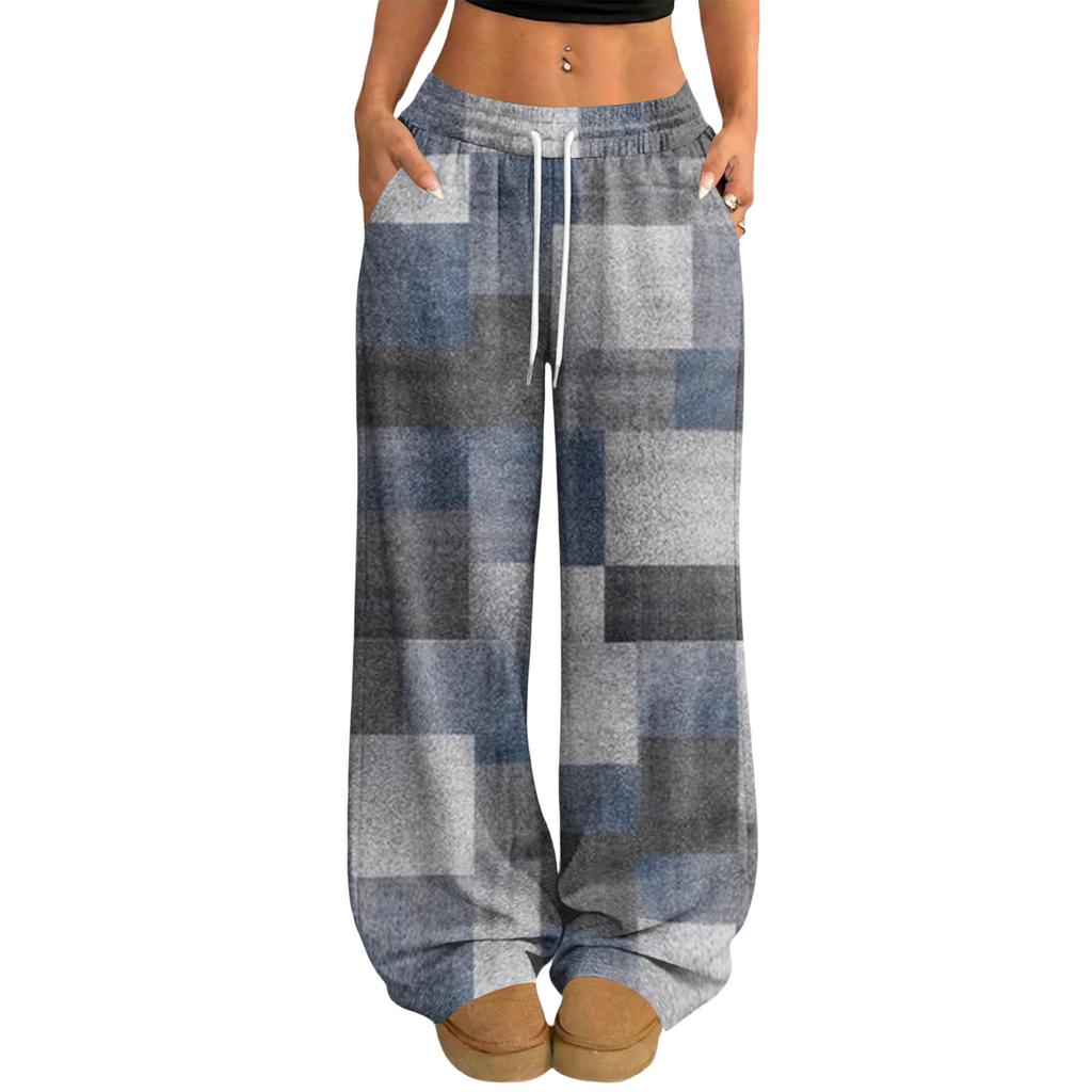 Damen Lässige und Modische Elastische Taille Weite Hose