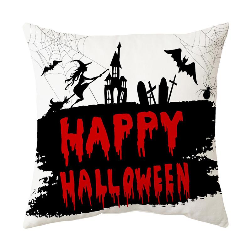 Halloween Series Pumpkin Cushion Pillow Cover Printed Pillow Cover Cushion Cover Holiday Gift