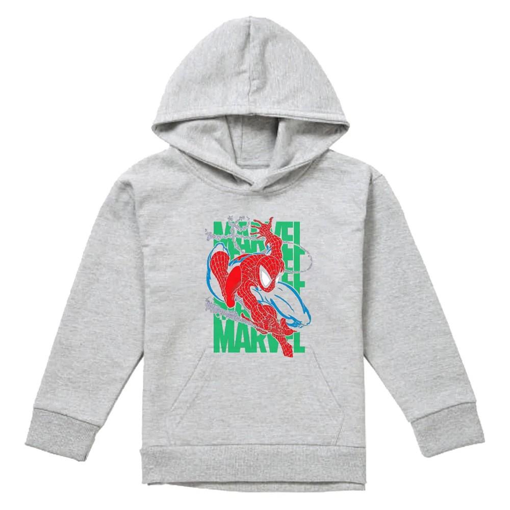 Spider-Man Childrens/Kids Wall Crawling Heather Hoodie
