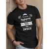 European Sizes Men's Polish-Themed Gift Short Sleeve T-Shirt - Casual Summer Round Neck Top with Polish