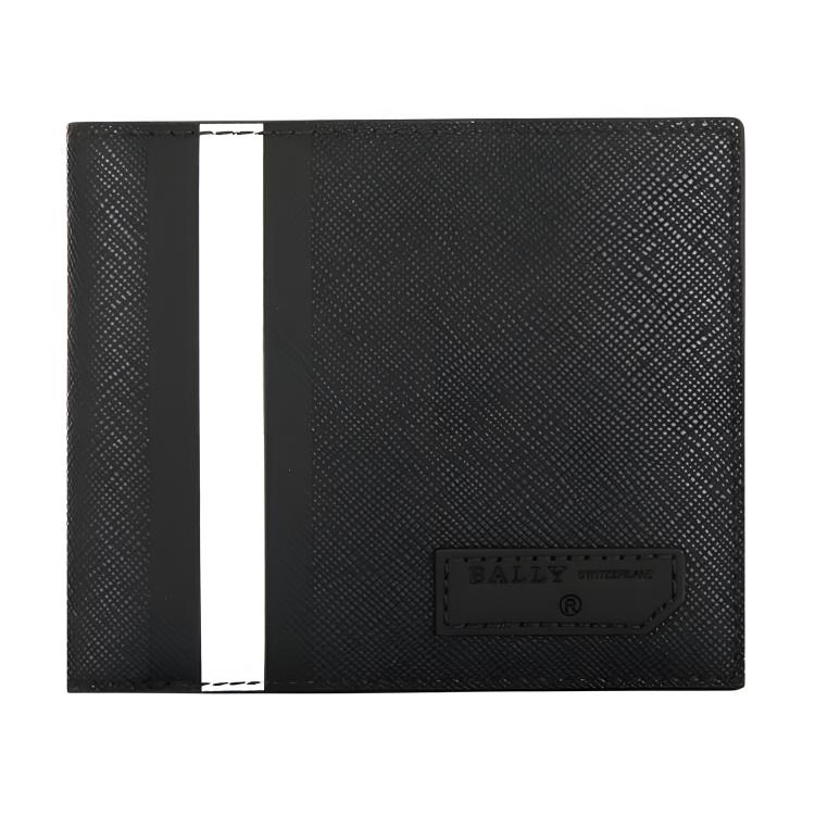 

Bally Short Black And White Striped Three-In-One PVC Wallet Men Wallets BRASAI-OF-30 Basic Set (Bag+Dust Bag)