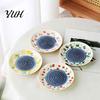 Grattugia Frutta Verdura Piatto Ceramica per Aglio, Grattugia Manuale Stampa Zenzero Formaggio, Base Antiscivolo Cucina Piatto Trituratore Multifunzione per Cipolla, Limone,