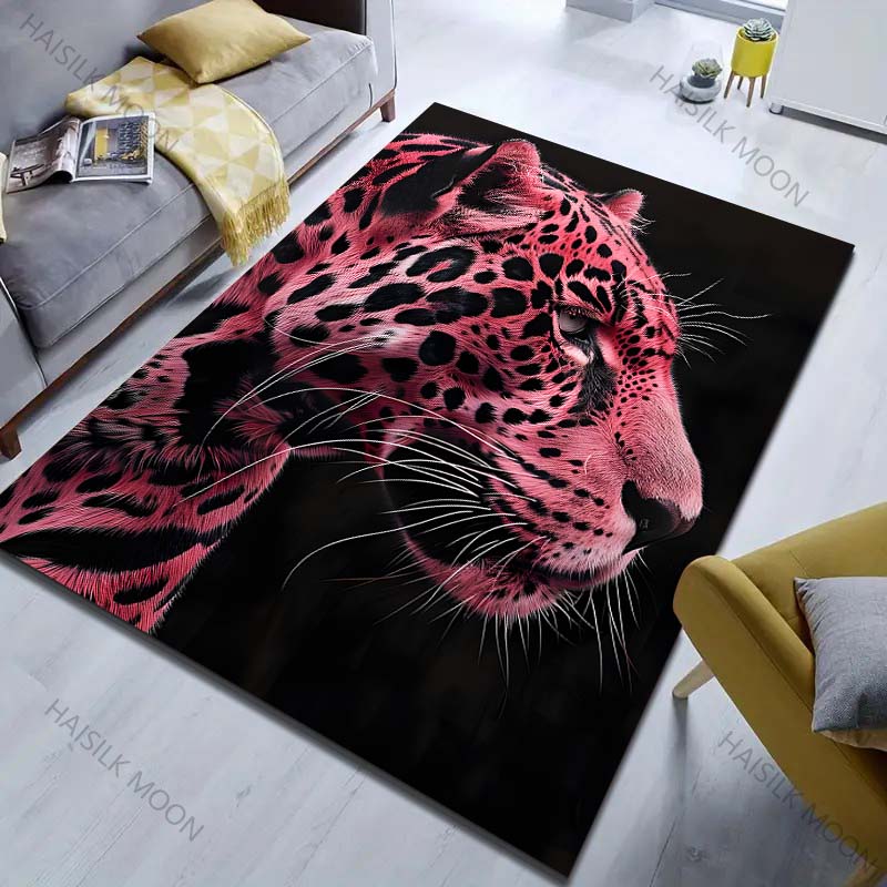 

1PC Multiple Sizes Colorful Leopard Pattern Carpet for Living Room Bedroom Sofa Home Decor Non-slip Floor Mat Luxury Gift 40cm x 60cm