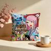 Trendy TTokidokiful Cushion Cover Stylish Washable Pillow Cover Ideal for Couch Bedroom Car Decoration