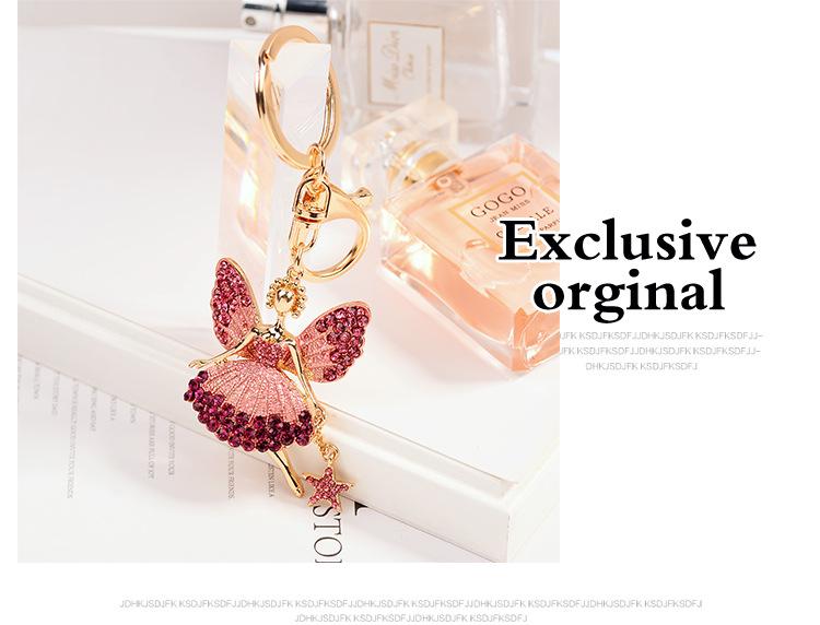 Ευρωαμερικανικό Αγγελικό Μπρελόκ Μπαλαρίνας: Γυναικείο Κρεμαστό Τσάντας & Κρεμαστό Αυτοκινήτου