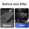 PIG1 Volkswagen Car Logo Armrest Box Cushion Pad Auto Armrest Mat Leather For VW GTI Polo Golf MK6 Passat B6 Tiguan Arteon Jetta ID.3