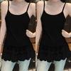 95% Cotton Lace Trim Camisole Vest - Women's Spring/Summer 2026 New Arrival, Plus Size, Slim Fit, Layering Inner Top