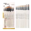 12-Piece Nylon Paintbrush Set for Kids: Gouache, Acrylic & Oil Painting