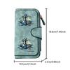 Nautical Themed Anchor Lighthouse Printed Long Wallet Unisex Multifunctional Portable Snap Button Coin Purse Perfect Birthday Holiday Gift For Men