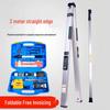 2m Aluminum Alloy Digital Spirit Level - High Precision, Thickened Design for Decoration & House Inspection
