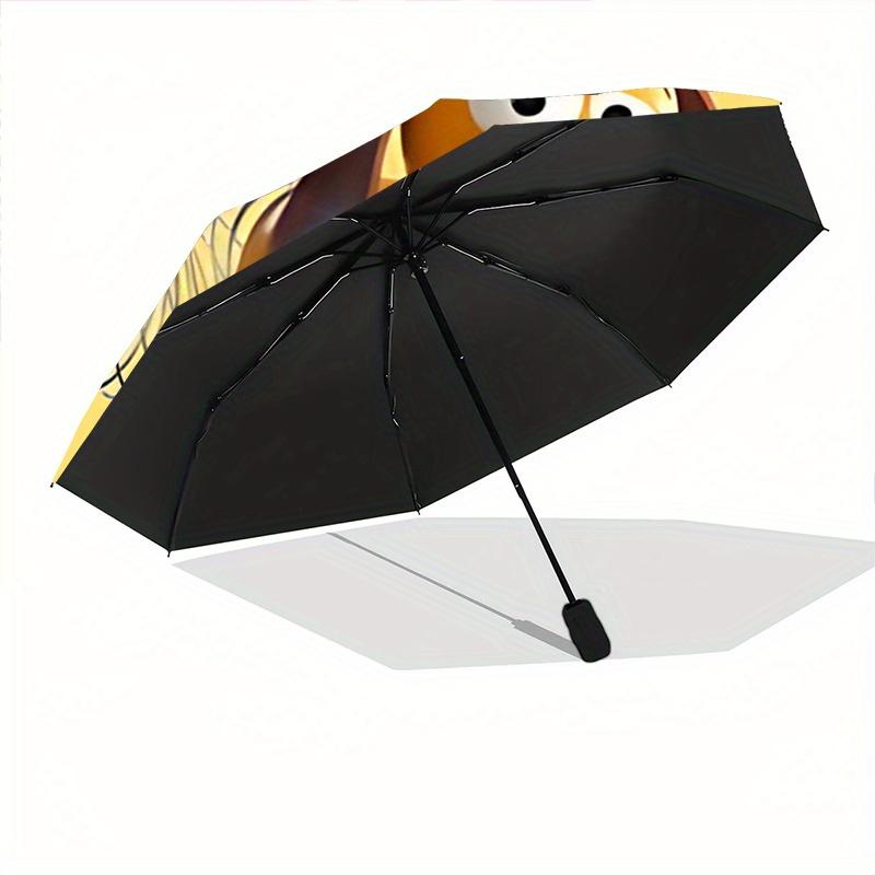 1pc Toy Story Slinky Dog Automatic Opening/Closing Umbrella - Portable 3-Fold Design, 8-Bone Iron Frame Outdoor Umbrella, Perfect Gift for F