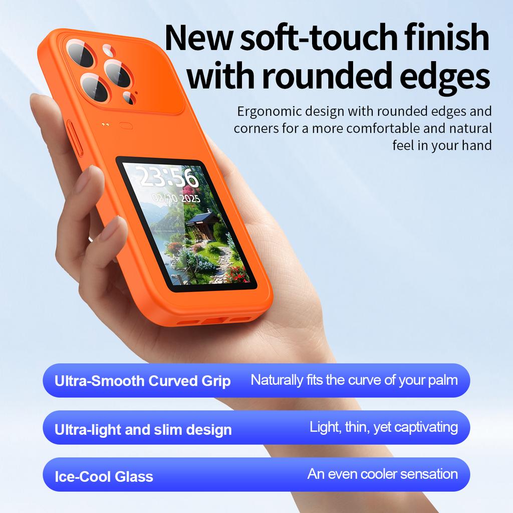Dynamic Phone Case For Iphone Photo Transfer, Video Playback, Touch Screen, Multifunctional Bluetooth Phone Cover For IPhone 17 16 15