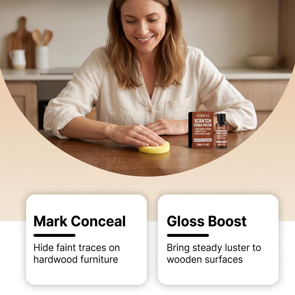 HOMEXA Hardwood Floor and Furniture Care Agent Restores shine and cleans dust on household wooden items