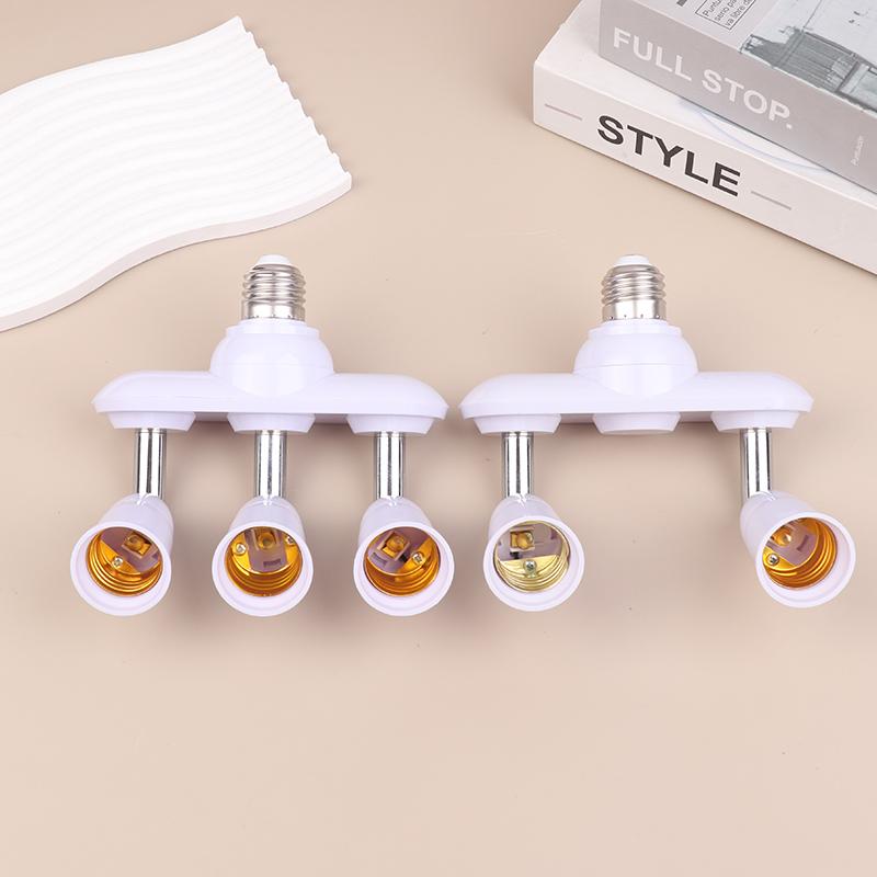 2/3 In 1 E26 E27 To E26 E27 Screw Led Lamp Bulb Base Splitter 1 To 2/3 E27 Light Socket Holder Adapter Extender