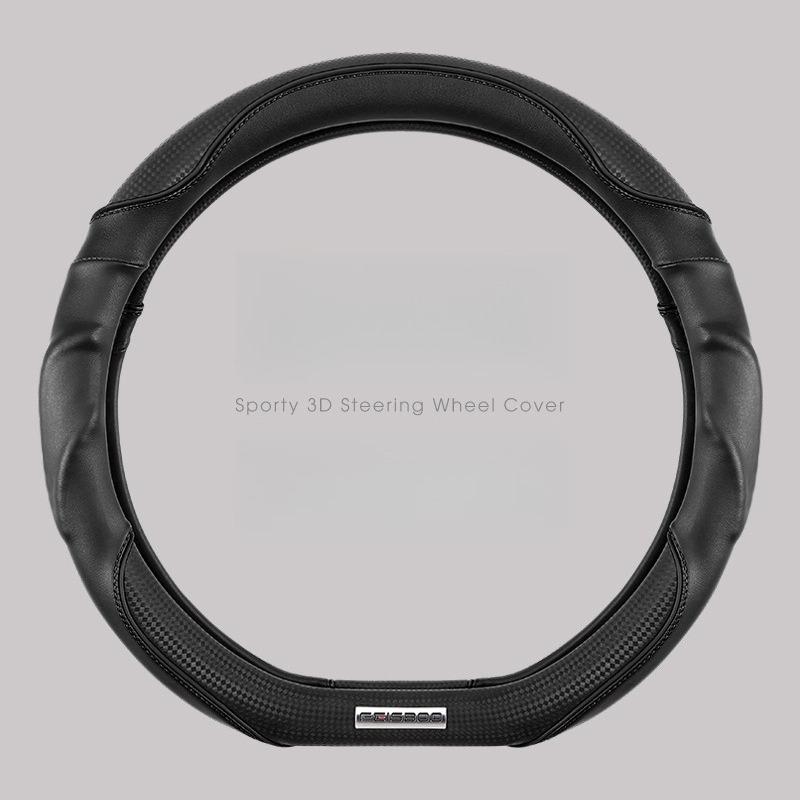 BFA1 Nappa Leather Car Steering Wheel Cover Universal Anti Slip Steering Wheel Covers Car Accessories Carbon Fibre Steering Covers