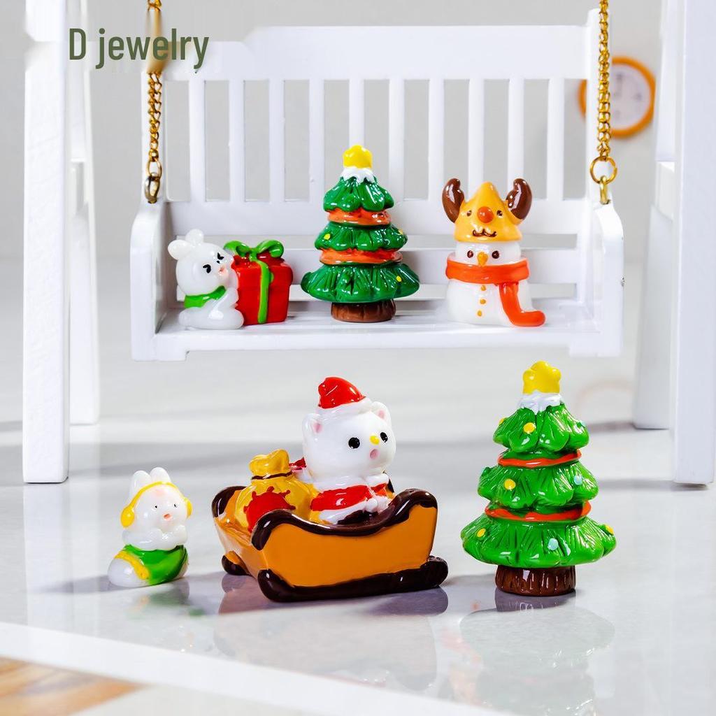 Handmade Resin Christmas Snowman Ornament – DIY 3D Cartoon Scene