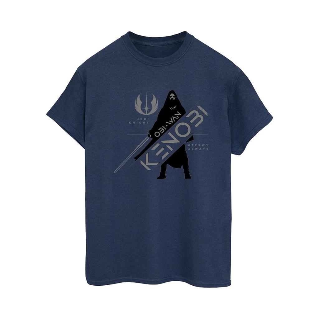 STAR WARS Womens/Ladies Obi-Wan Kenobi Jedi Knight Cotton Boyfriend T-Shirt