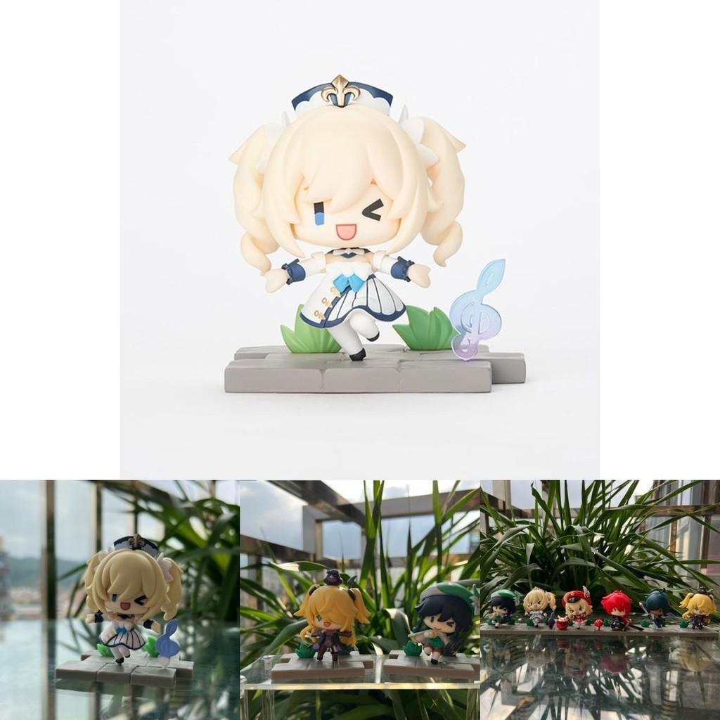 Realistic And Lifelike Genshin Impact Q Version Pvc Doll Miniature Figures Set Ornaments