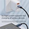 120W USB A To Type C LED Digital Display Fast Charging Data Cable Nylon Braided USB Charge Cord Type C To Type C PD 6A USB Cord