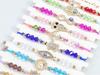 Bohemian Hand-woven Colorful Seed Bead Adjustable Bracelet with Rhinestone Connector