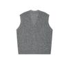 Less 2025 Fall Casual Abstract Print Sleeveless V-Neck Vest