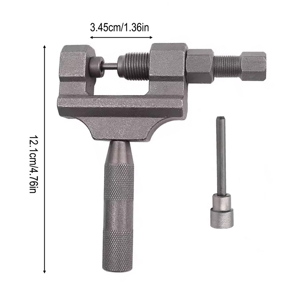 Motorcycle Bike Chain Breaker Tool with Interchangeable Handle for 428 520 525 Chains Professional Repair Kit
