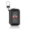 1Pcs 2025 Fashion New Leather Emblem Car Key Case Keychain Zipper Key Case Bag For KIA K5 K9 Sorento Ceed Sportage Carnival Stinger Forte Niro Cadenza
