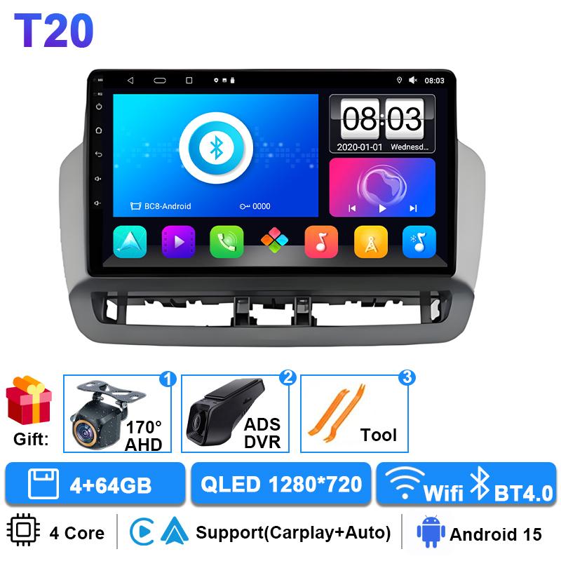 gjbn8 Car Radio For Seat Ibiza 2012 - 2015 2K QLED Android 16 Multimedia Video Player GPS 4G WIFI CarPlay Auto Wireless Stereo No 2Din