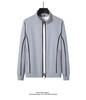 Men's Plus Size Cotton Casual Sports Set - Spring/Autumn Stand Collar Jacket & Two-Piece Trend