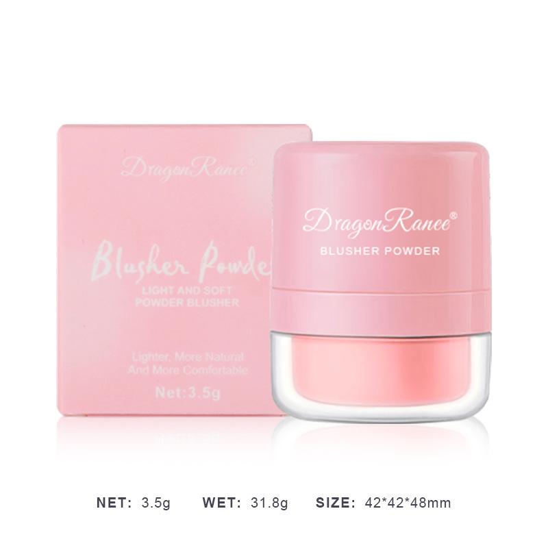 Rubor en cojín de aire caliente Rubor en polvo Skin Touch Rubor en polvo Maquillaje desnudo Iluminador de piel Rubor en polvo con cabeza de hongo mate