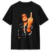 Vintage T-Shirt Bruno Mars Mittelfinger Baumwoll-T-Shirts Neuheit T-Shirt für Männer Sommer Y2K Ret