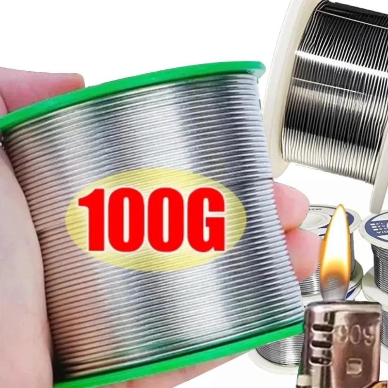 

1roll 1.0mm Solder Wire, 100g Roll Low Melting Point with Rosin Core, No-Clean for Electronics Repair & DIY Soldering 1.0mm 100g 1pcs