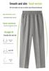 Summer Nine-Point Pants for Middle-Aged & Elderly Women - Loose Fit, Elastic High-Waist, Straight Leg