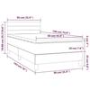 3140099 vidaXL Divan Bed with Mattress Black 90x190 Cm Fabric