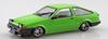 Aoshima Bunka Kyozaisha Raku Plastic Snap Kit Toyota Sprinter Trueno Custom Green Plastic Model 1/32 No.11CU-GN Color-coded (Car)