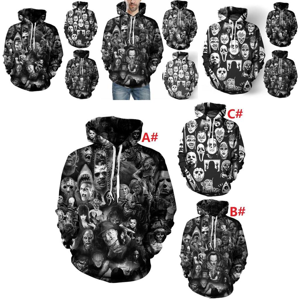 Vibrant 3d Print Skull Hooded Sweatshirt For Men And Women With Soft Breathable Material