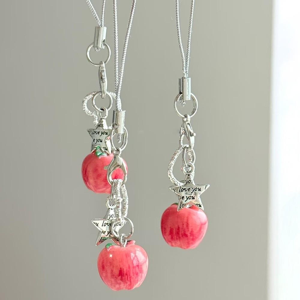 Star Phone Charms Pendant Heart Key Chain Accessories New Cellphone Lanyard CCD Camera