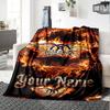 Name Custom Band Poster Aerosmith Print Flannel Blanket High Quality Warm Comfortable Cover for All Seasons Perfect for Gifts Home Decor