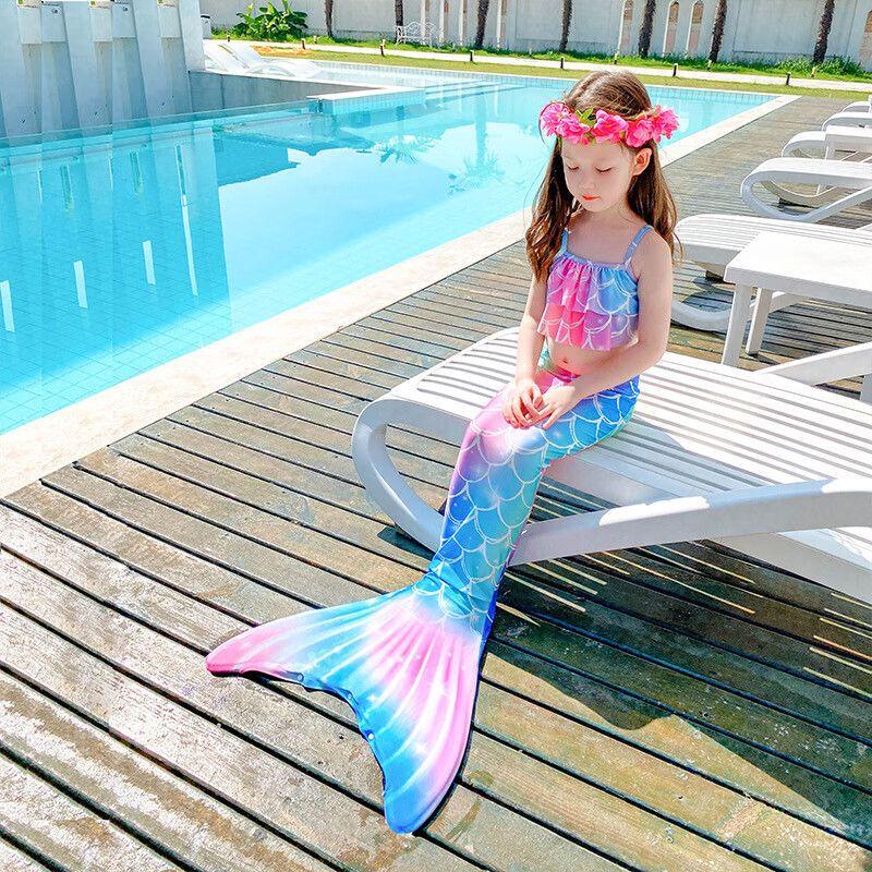 Девочковый купальник-хвост русалки