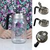 Mason Jar Pour Spout Lid with Handle Wide Mouth Flip Cap