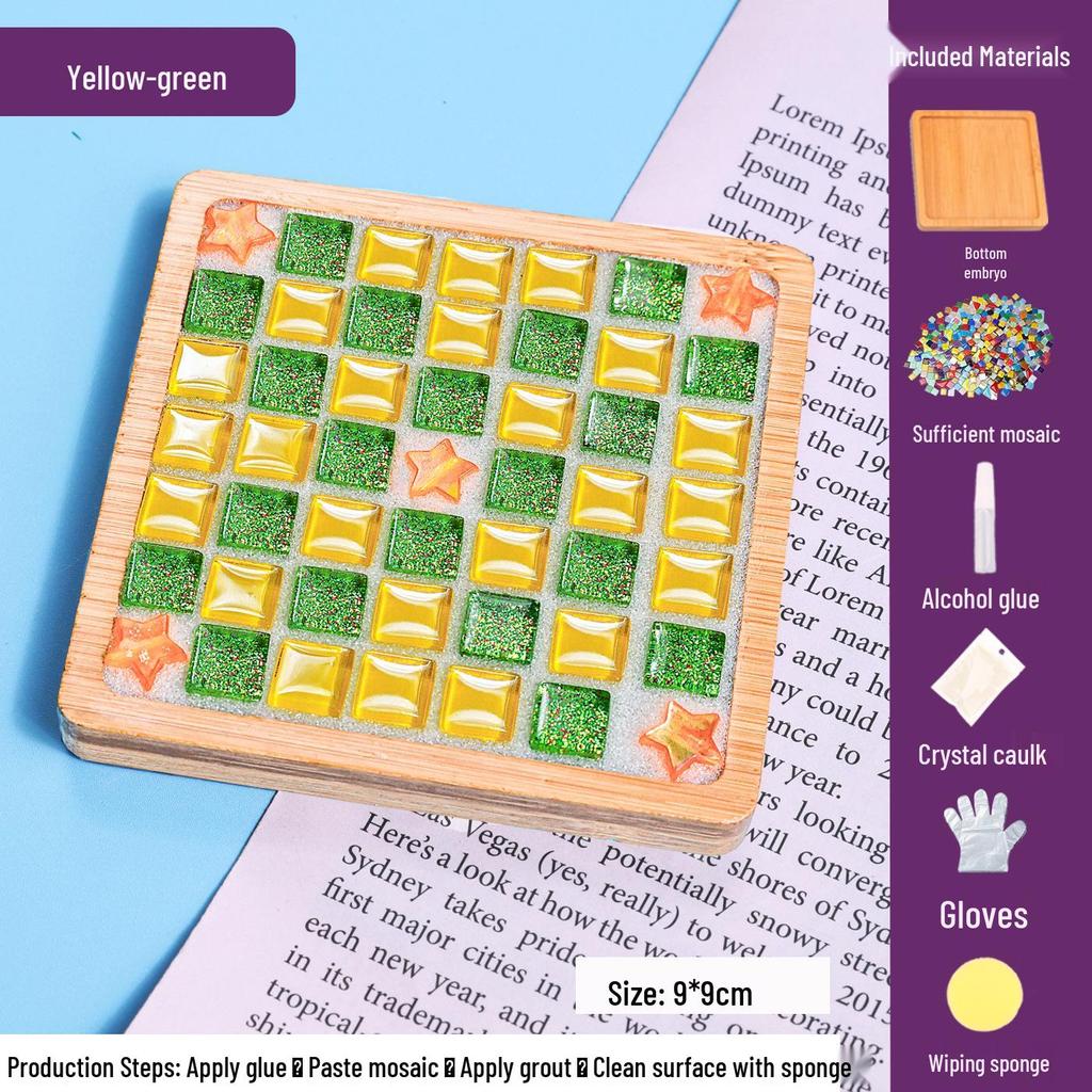 DIY Mosaic Coaster Craft Kit for Kids - Patchwork Creative Art
