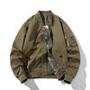 Autumn Winter Men's Jacket Solid Pilot Jacket Women Vintage Hooded Baseball Coat Casual Windbreak Parkas