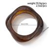 Fashion Polygon Dyed Snake Striped Exaggerated Metal Bangle For Women