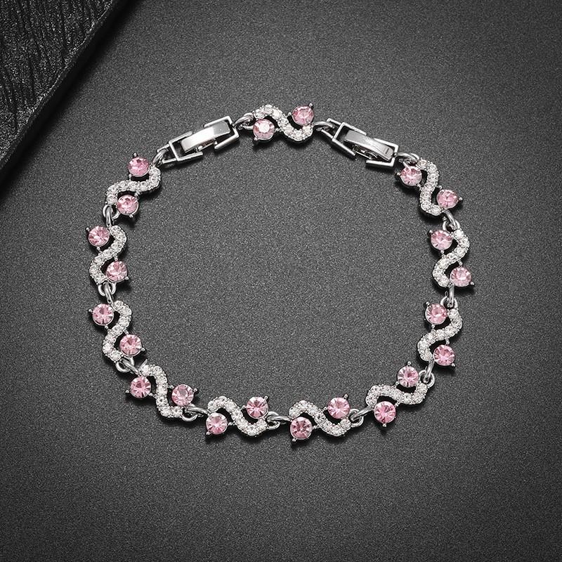 Eco-friendly Colorful Gemstone Howlite Women's Luxury Alloy Bracelet