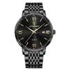 POEDAGAR Business Simple Men's Watch Stainless Steel Waterproof Date Men Watch High Quality Fashion Quartz Watches For Man Reloj