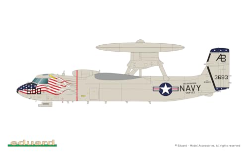 Eduard 1/72 Limited Edition Eyes of the Fleet E-2C Hawkeye Plastic Model Kit EDU2153 (Airplane)