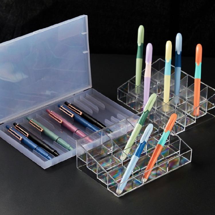 Multifunction Pen Organizers Large Capacity Pen Pencil Display Rack 12 Grids 15 Grids 24 Grids Marker Display Rack
